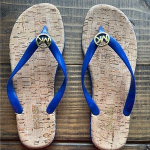 Michael Kors flip flop with cork sole